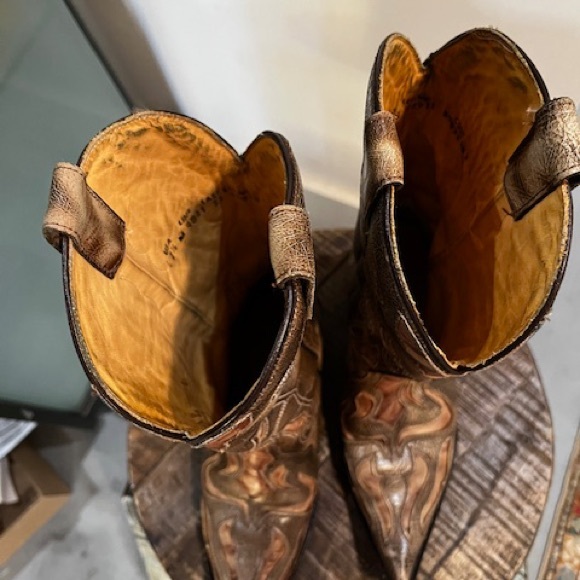 Corral Brown and Tan Western Cowboy Boots - Picture 3 of 5